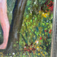 Vintage Original Framed “Couple by a Riverbank 1” Artwork