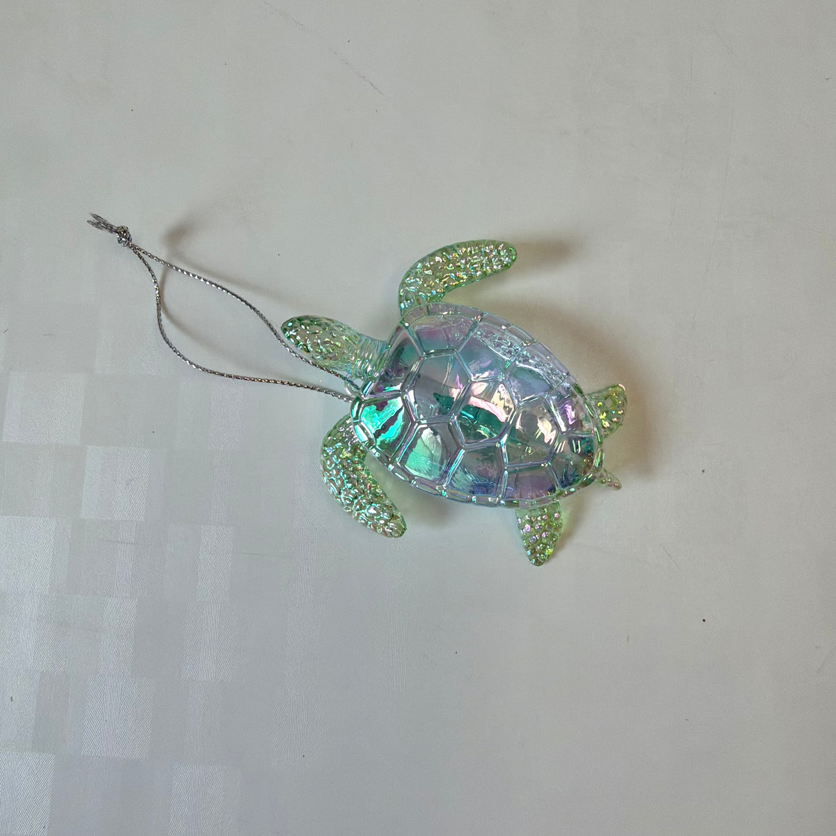 Iridescent Acrylic Turtle Ornament