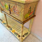 Vintage Hand Crafted Mexican Console and Mirror Set by Diseños Caaesa