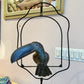 Vintage Mixed Metal Sergio Bustamante Style Toucan Standing Sculpture