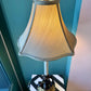 Vintage Mermaid and Dolphin Brass and Bronze Table Lamp with Shade