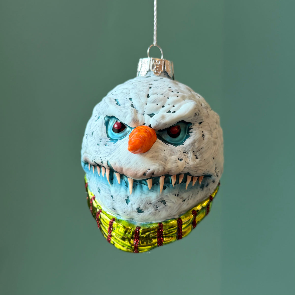 Gorenaments Evil Snowman Glass Ornament