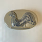 Vintage Folk Art Stoneware Rooster Box