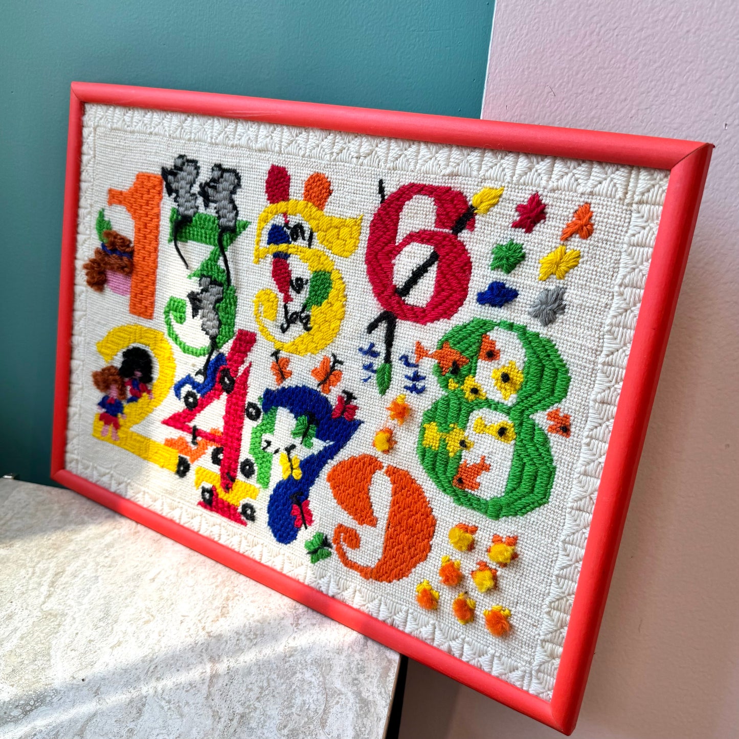 Vintage Numbers Needlepoint