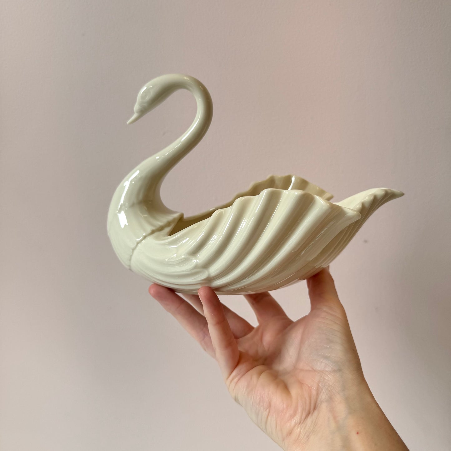 Vintage Porcelain Lenox Swan Catchall/Planter