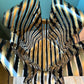 Large Vintage Clear and Gold Acrylic Ribbon Bowl by CT Designs