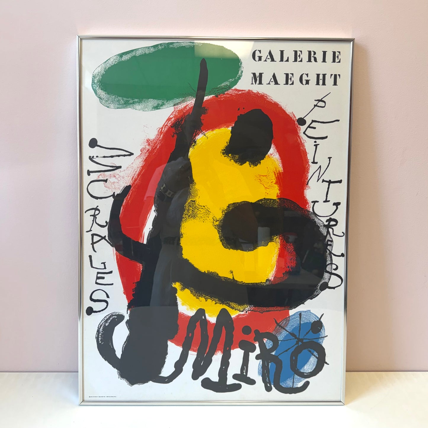 Vintage Joan Miro Galerie Maeght 'Murales Peintures' Lithograph Poster-Framed
