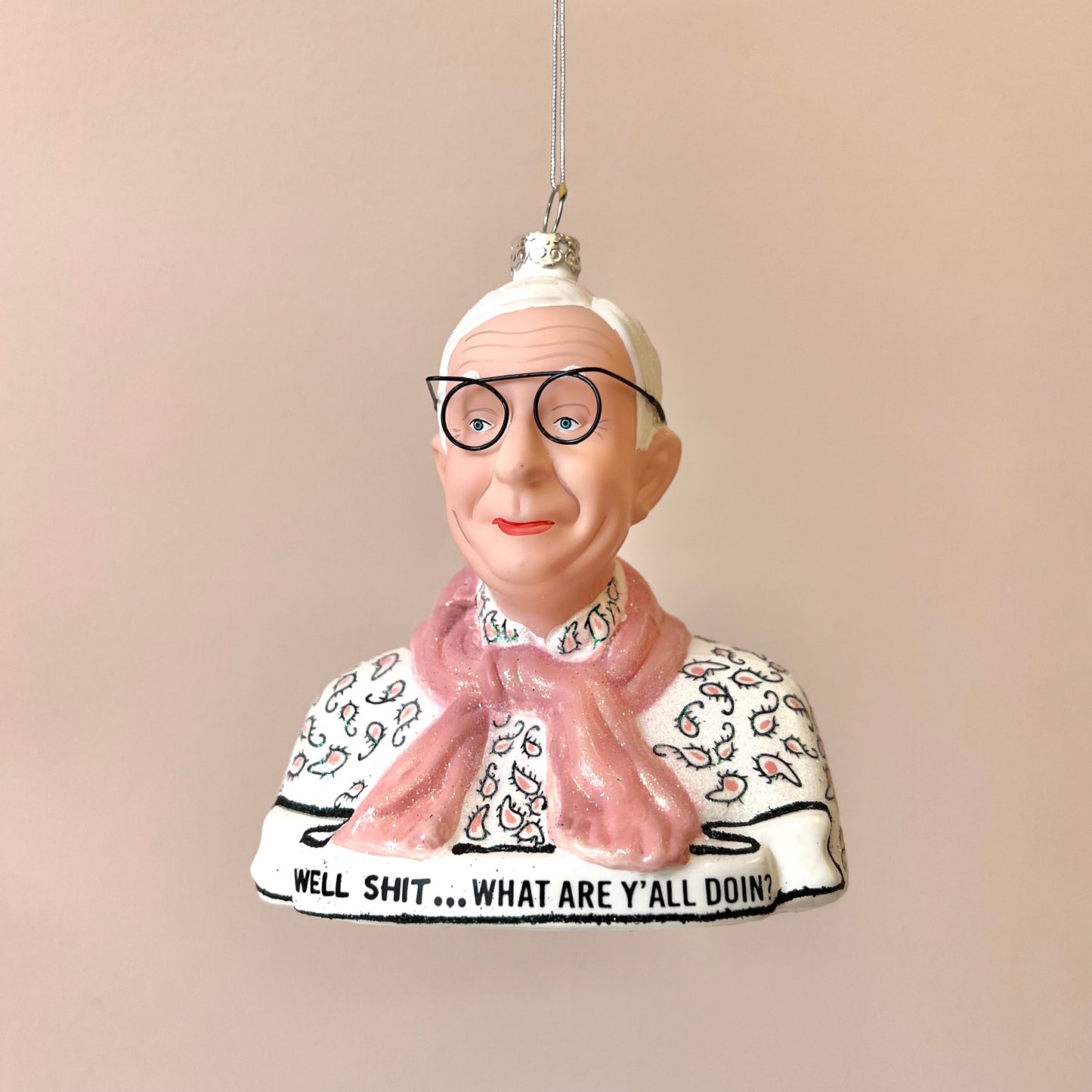 Leslie Jordan “well shit…what are y’all doin?” Ornament