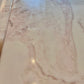 1980’s Triangular Postmodern Pink Marble Resin Coffee Table