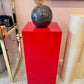 Vintage Red Acrylic Pedestal