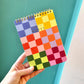 Rainbow Checkered Notes Jotter