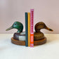 Vintage Set of 1979 Wooden Mallard Duck Bookends