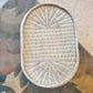 Vintage Wicker Elephant End Table