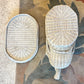Vintage Wicker Elephant End Table