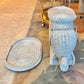 Vintage Wicker Elephant End Table