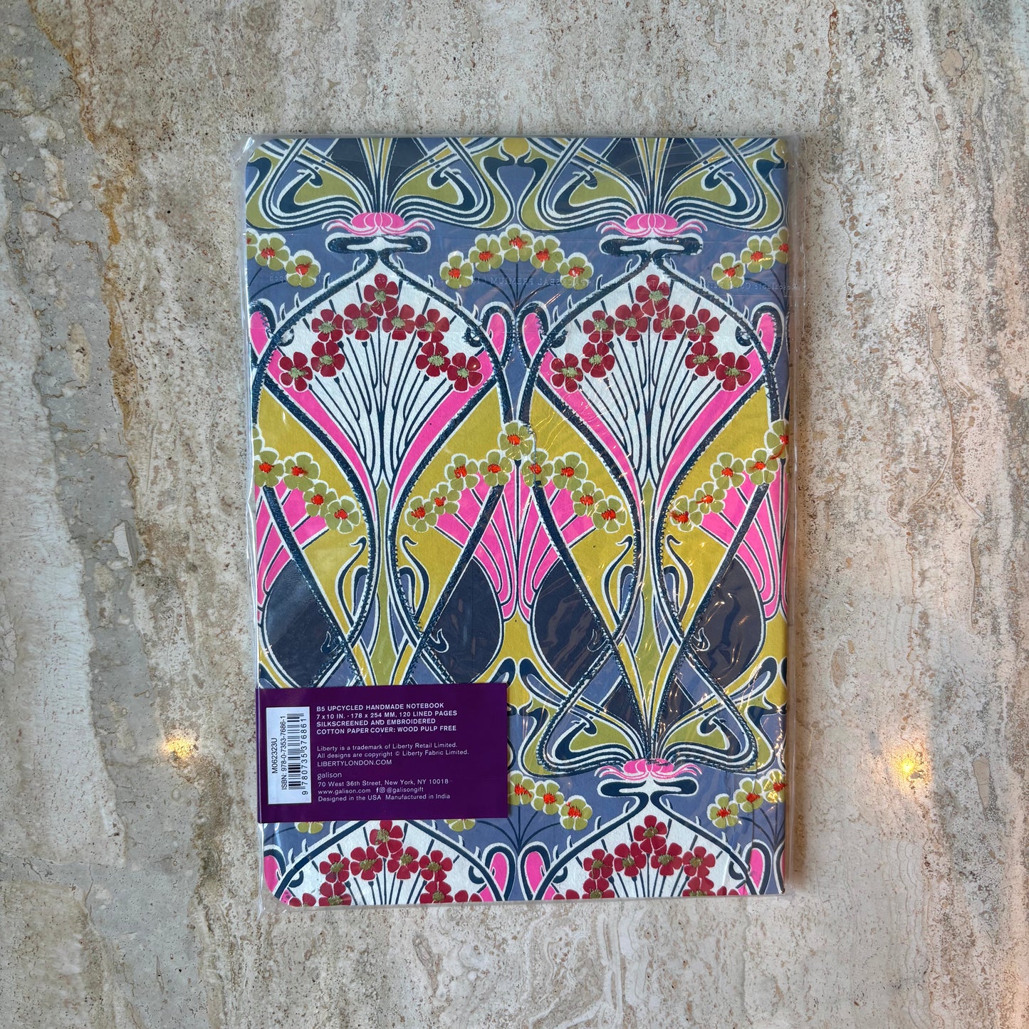 Liberty Ianthe Handmade Embroidered Journal