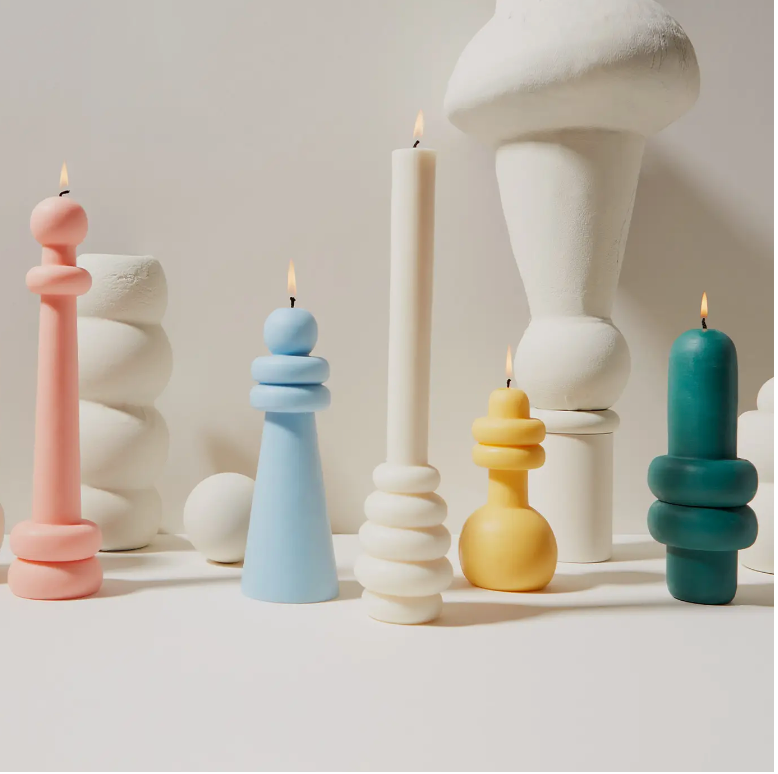 Yellow Spindle Candle Bub