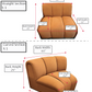 Vintage Terracotta Modular Sofa by Bernhardt (per piece)