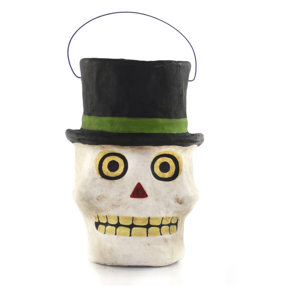 Vintage Inspired Skull Candy Bucket