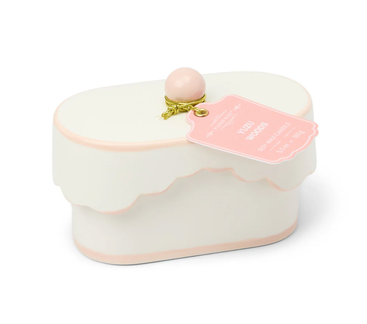 Paddywax Yuzu Woods Cherie Porcelain Candle