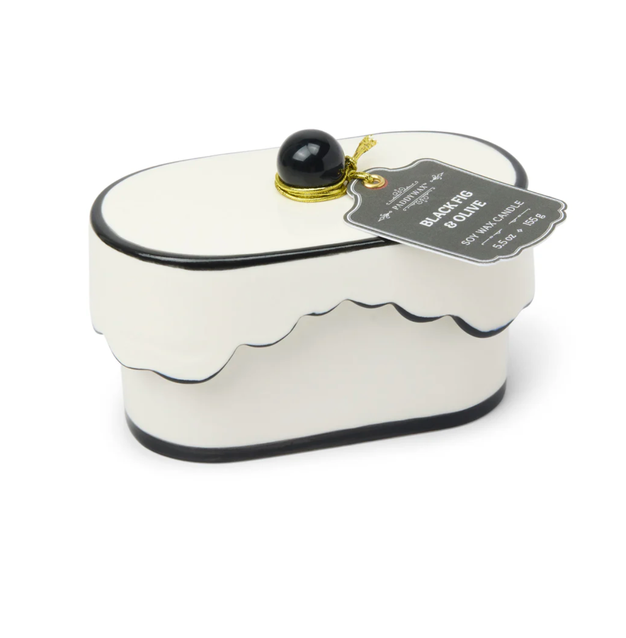 Paddywax Black Fig and Olive Cherie Porcelain Candle