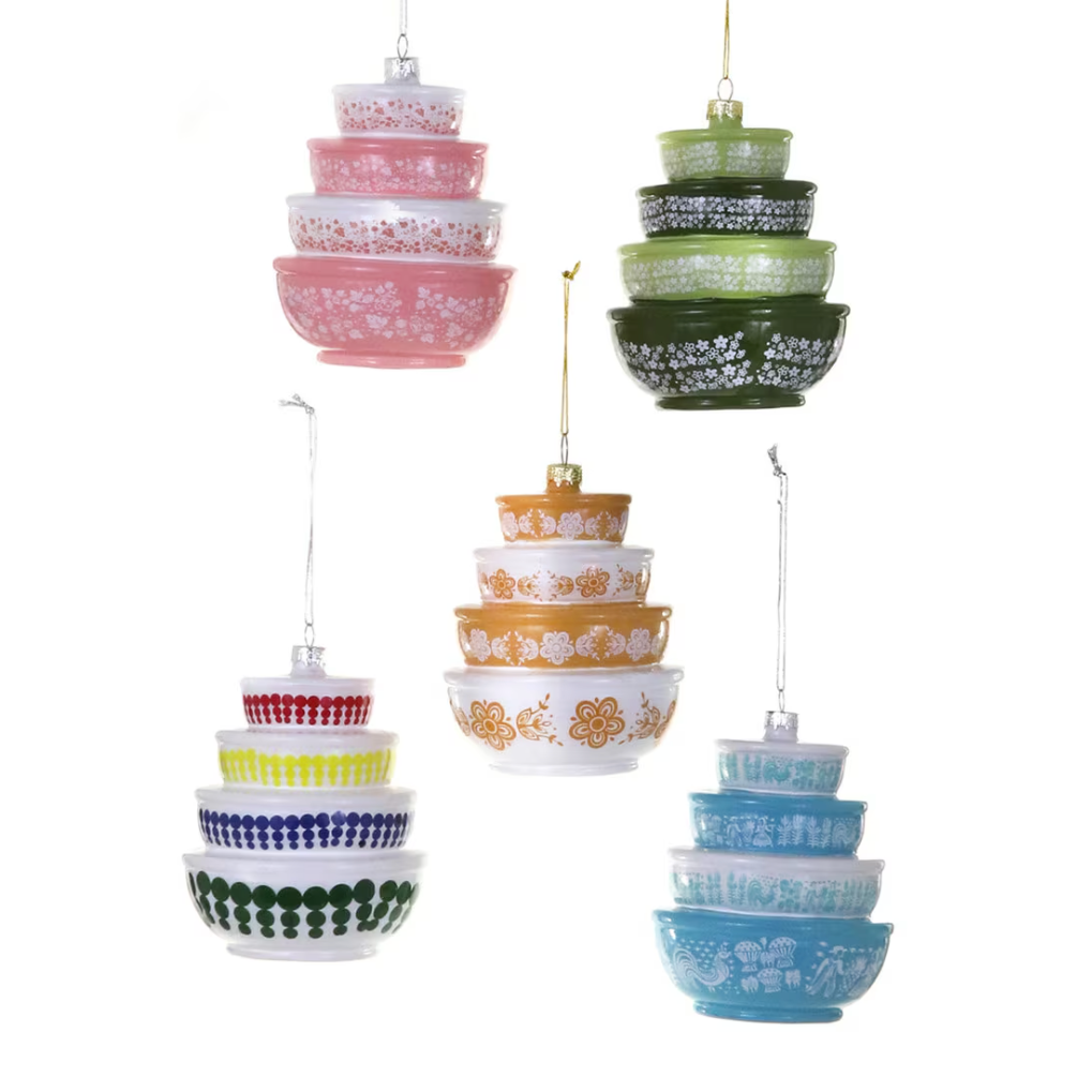 Vintage Inspired Pyrex Mixing Bowls Ornament
