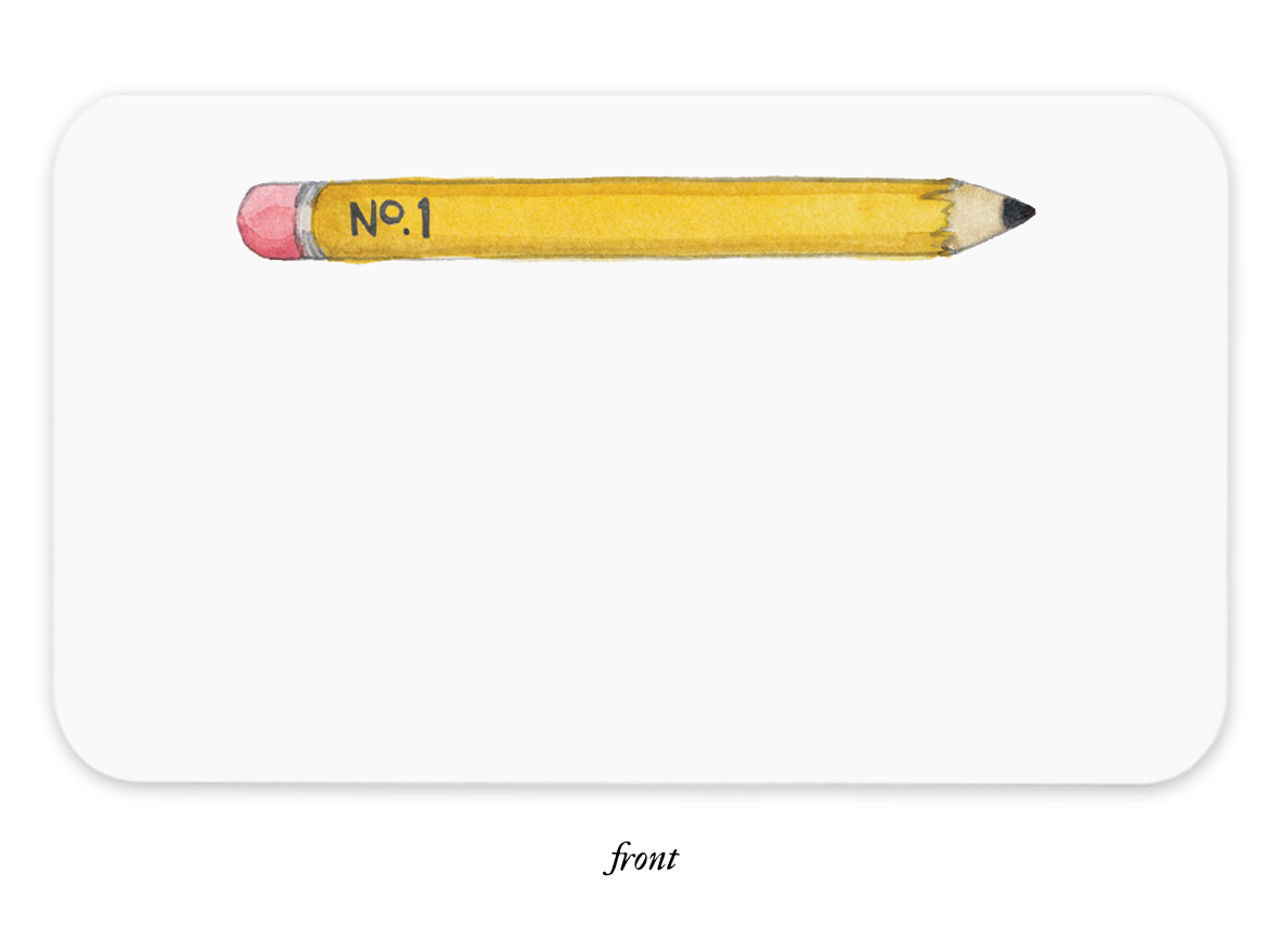 Pencil Little Note Cards