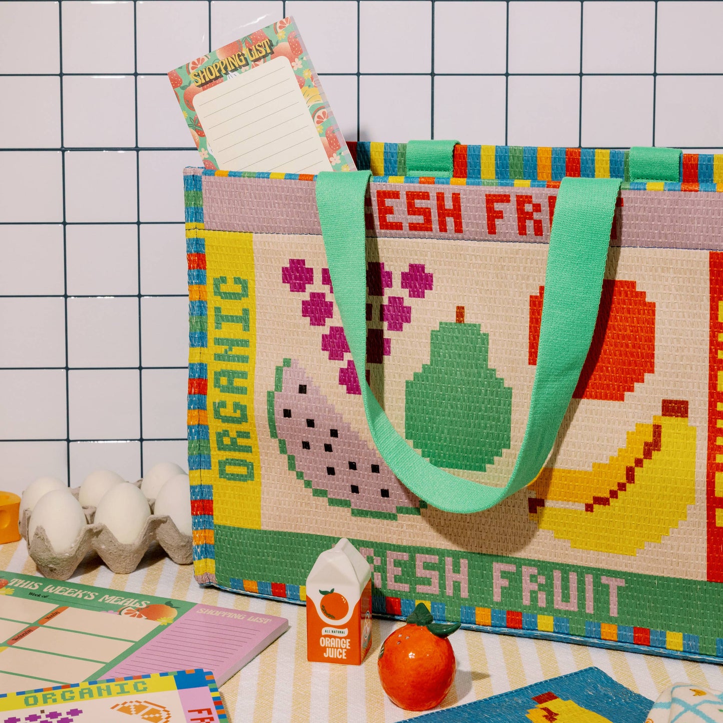 Fresh Fruit Rattan Market Bag by Ban.do