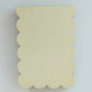 Scallop Edged Notepad | Chartreuse + Olive Edge