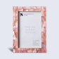 Mother of Pearl Pink Picture Frame: 5"x7"