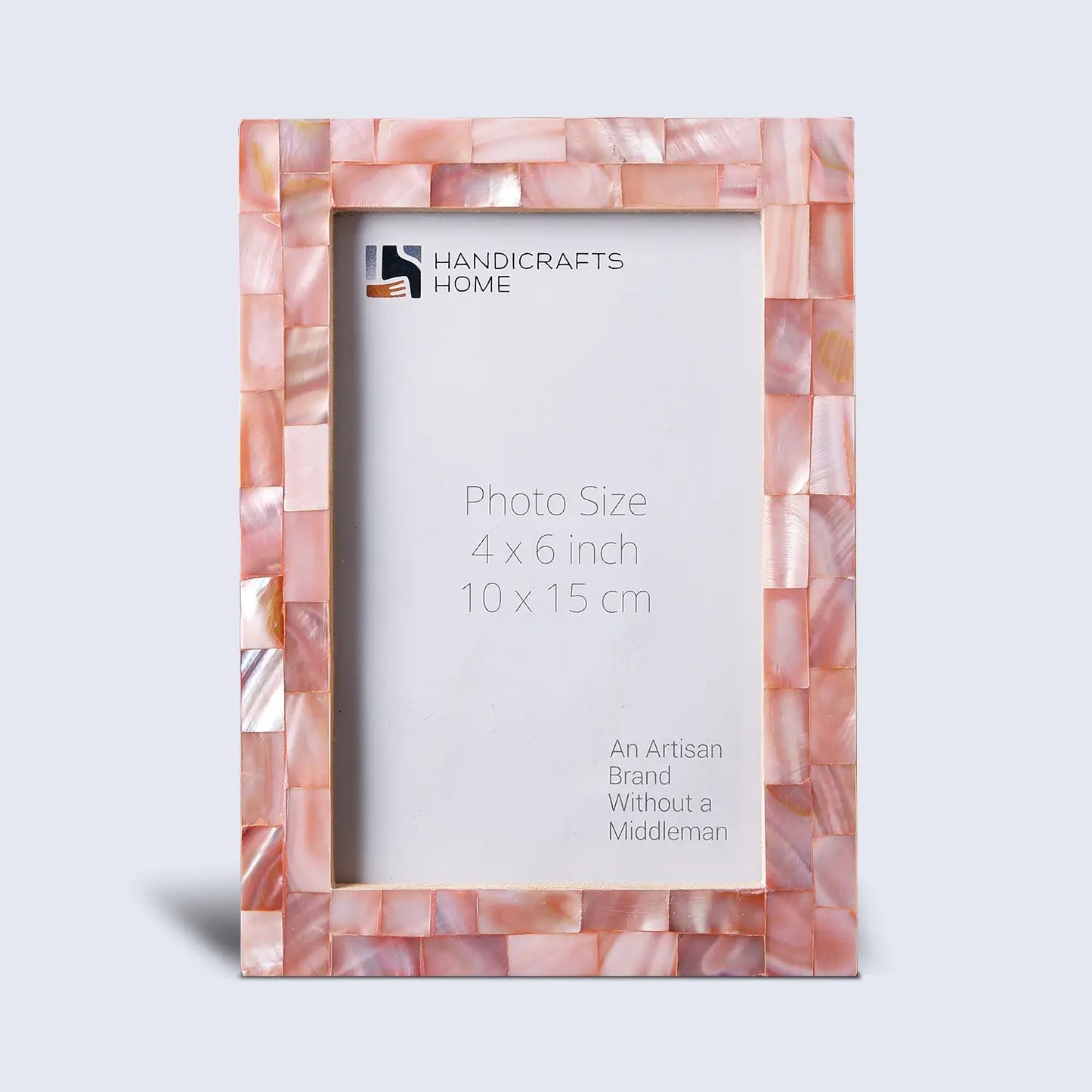 Mother of Pearl Pink Picture Frame: 5"x7"