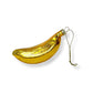 Gold Banana Glass Ornament