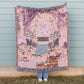 Secret Garden Cotton Woven Blanket by Lindy Stark