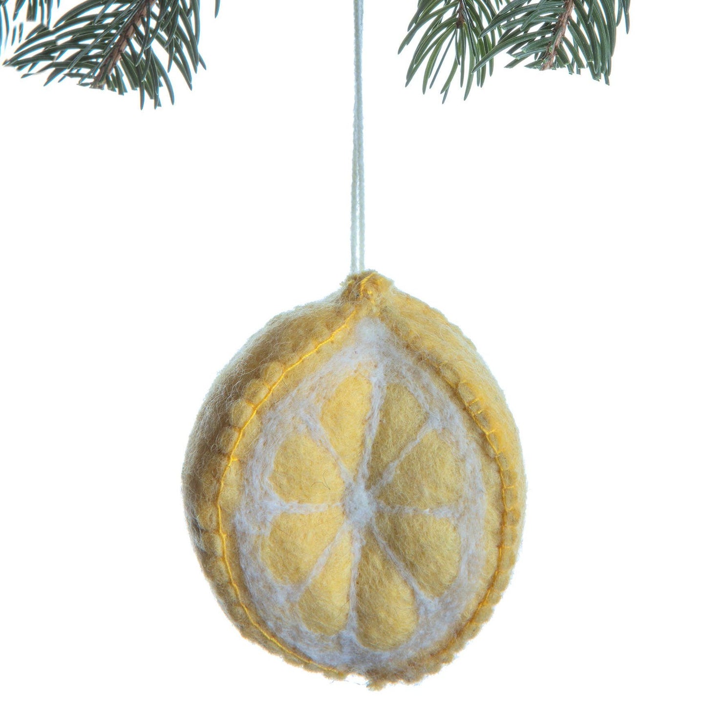 Lemon Felt Ornament