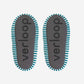 Pattern Patch Slide Slippers by Verloop Knits: Candy