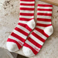 Red and White Stripe Wally Socks by Le Bon Shoppe