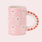 Pink Floral Ceramic Coffee Mug