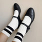 Le Bon Shoppe: 'Her' Socks in Cream Black