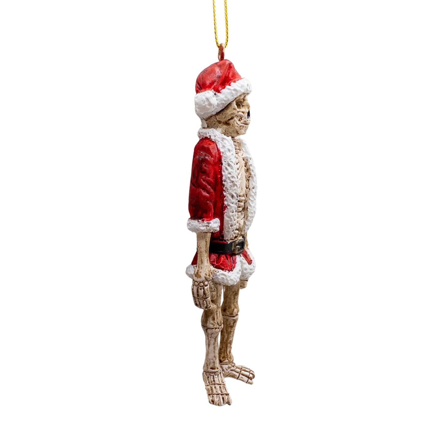 Skeleton Santa Ornament