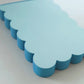 Scallop Edged Notepad | Aqua + Blue Edge