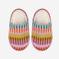 Mosaic Slide Slippers by Verloop Knits: Rust Lilac
