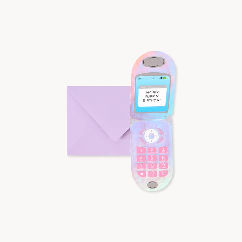 Flip Phone Pop-Up Card