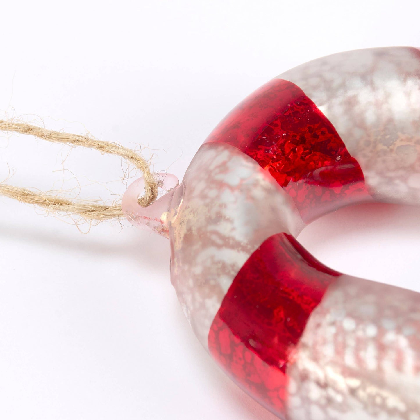 Glass Candy Cane Ornament