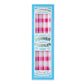 Pink Stripe Dinner Candle