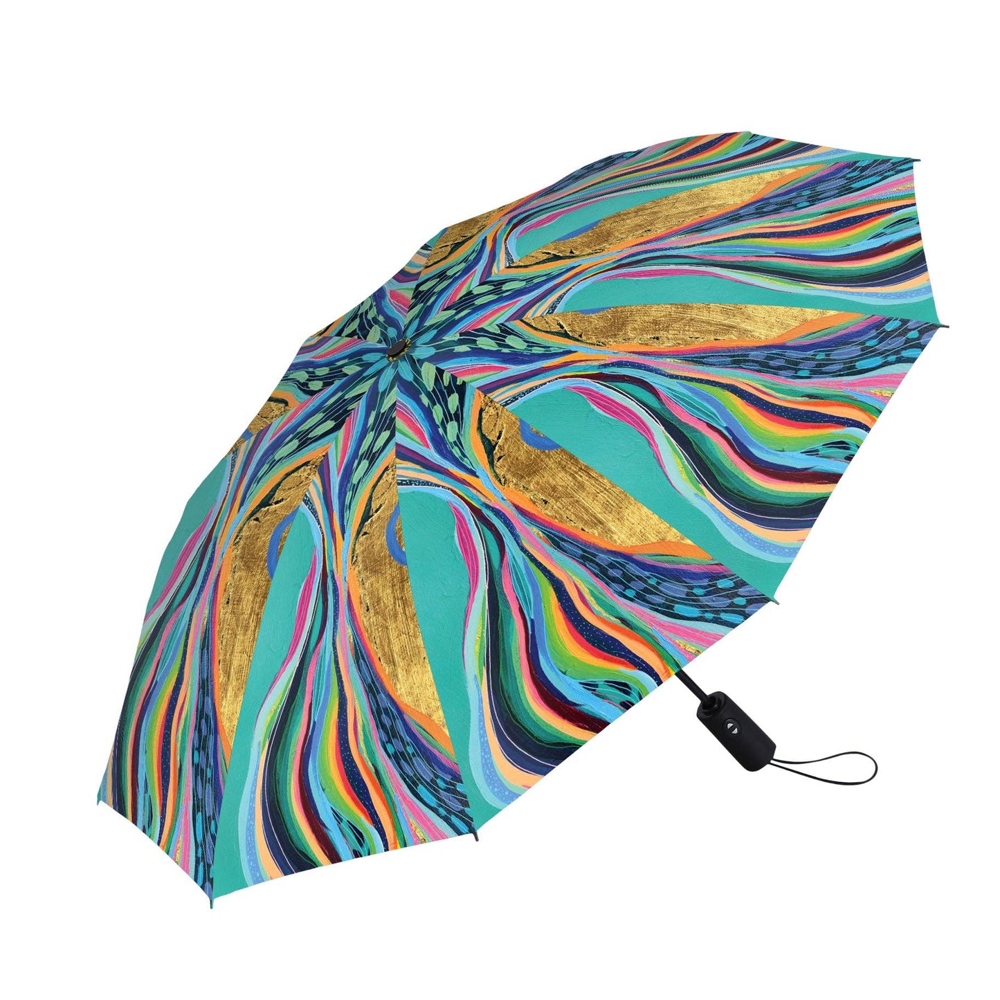 EttaVee "Rainbow Riviera 1" Travel Umbrella