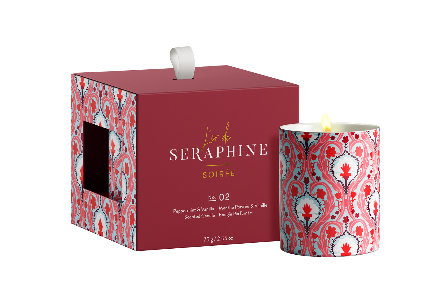 Soiree Holiday Ornament Candle