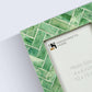 Handmade Green Leaf Bone Inlaid Picture Photo Frame: 4"x6"