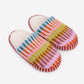 Mosaic Slide Slippers by Verloop Knits: Rust Lilac