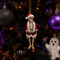 Skeleton Santa Ornament