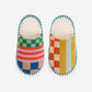 Pattern Patch Slide Slippers by Verloop Knits: Candy